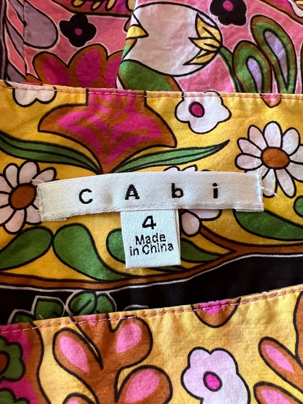 CAbi Women’s Vintage Y2K Ashbury Floral High Rise A-Line Pleated Skirt Size 4 - Picture 11 of 16